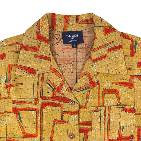 Kimono Aloha Shirt Women's L AHKHF-L03