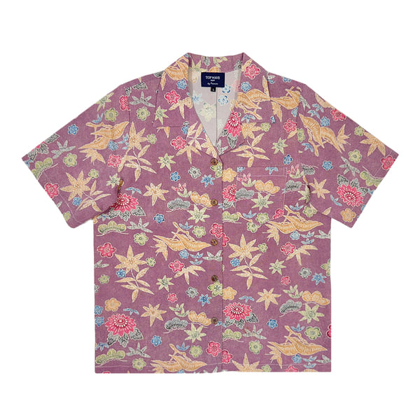 Kimono Aloha Shirt Women's L AHKHF-L12