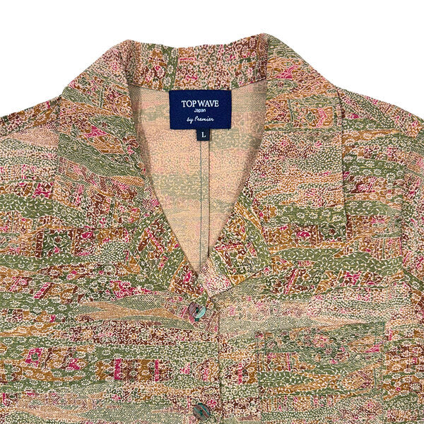 Kimono Aloha Shirt Women's L AHKHF-L14