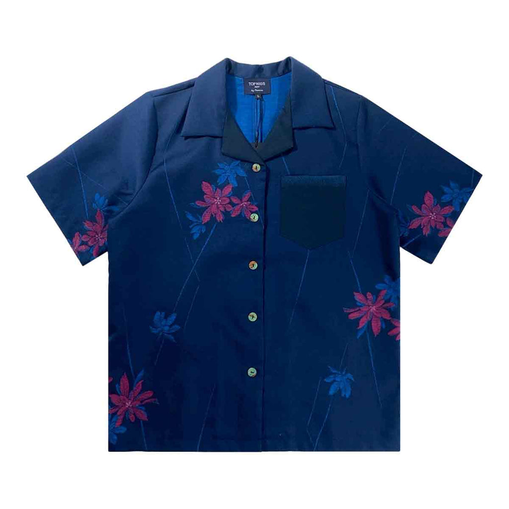 Kimono Aloha Shirt Women's L AHKHF-L30