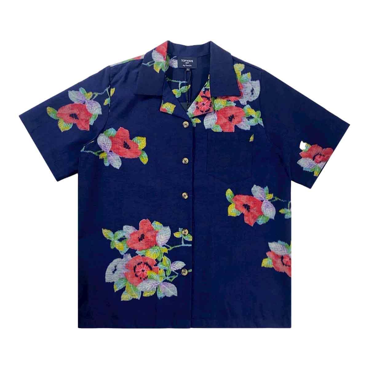 Kimono Aloha Shirt Women's L AHKHF-L32