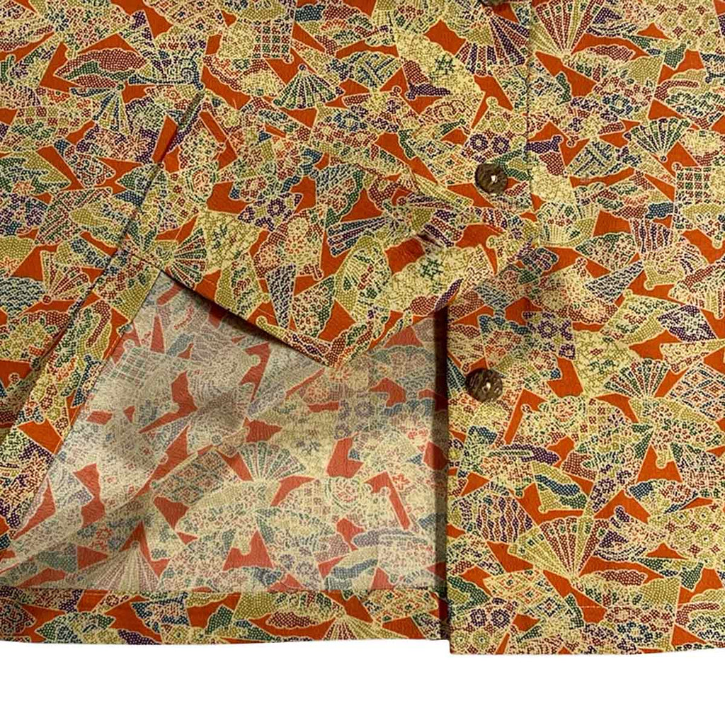Kimono Aloha Shirt Women's L AHKHF-L33
