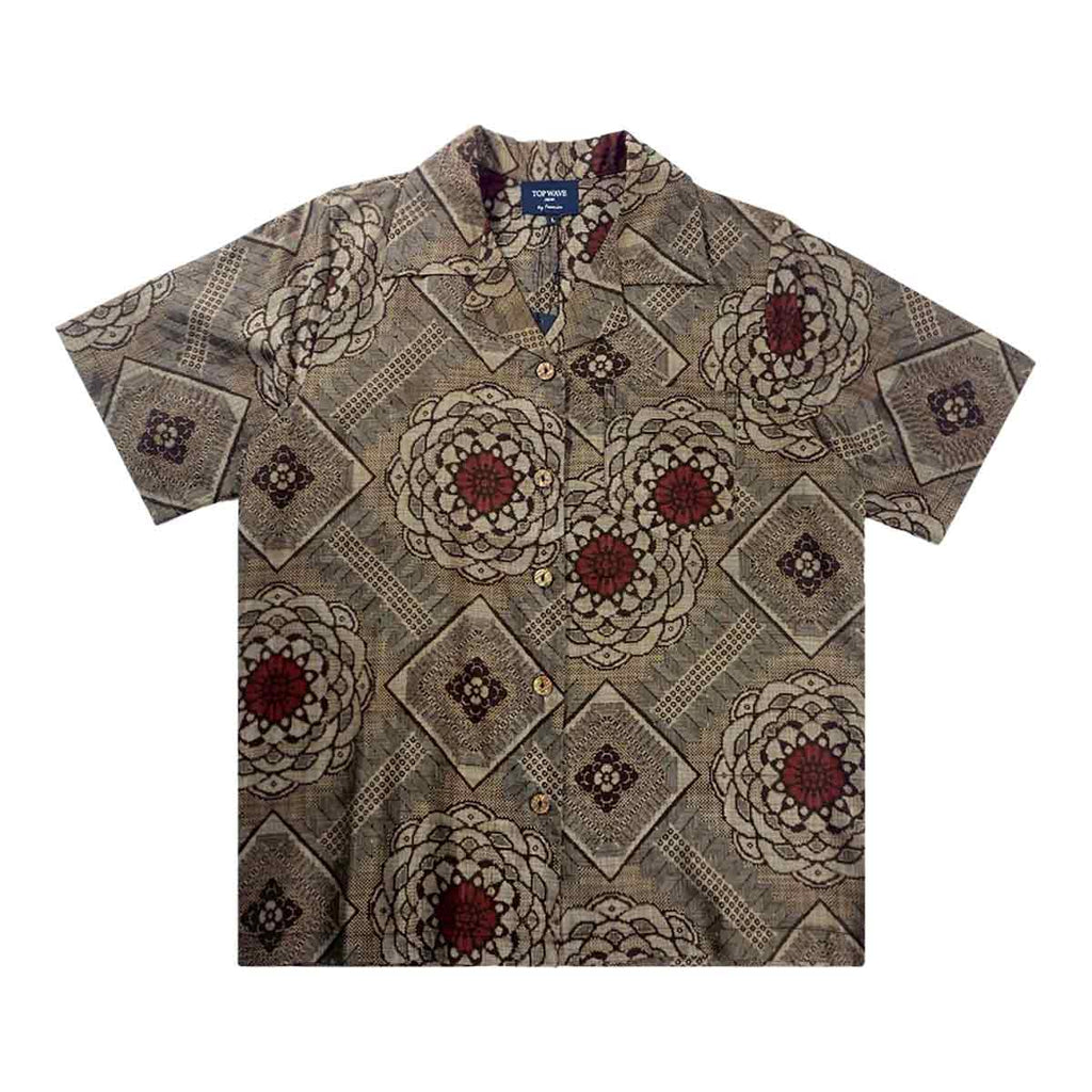 Kimono Aloha Shirt Women's L AHKHF-L43