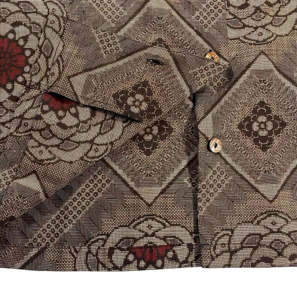 Kimono Aloha Shirt Women's L AHKHF-L43