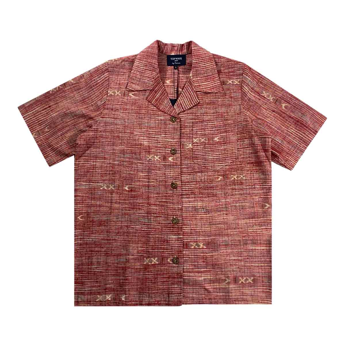 Kimono Aloha Shirt Women's L AHKHF-L48