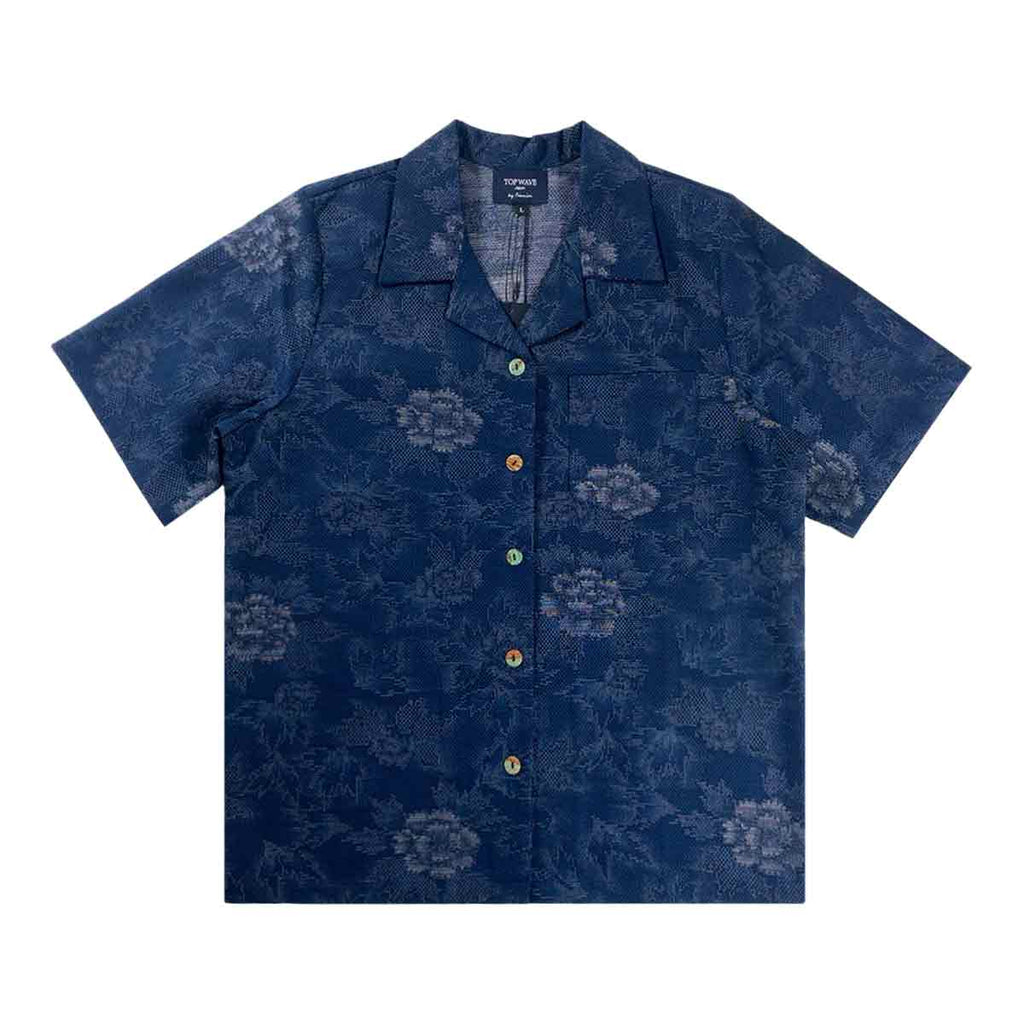 Kimono Aloha Shirt Women's L AHKHF-L54