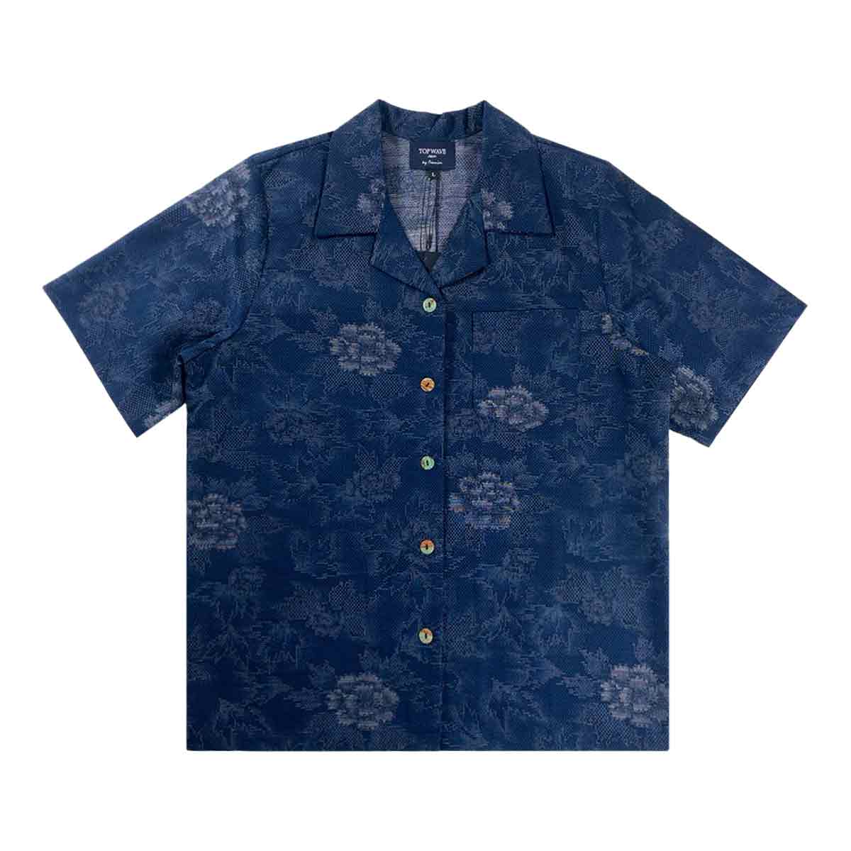 Kimono Aloha Shirt Women's L AHKHF-L54