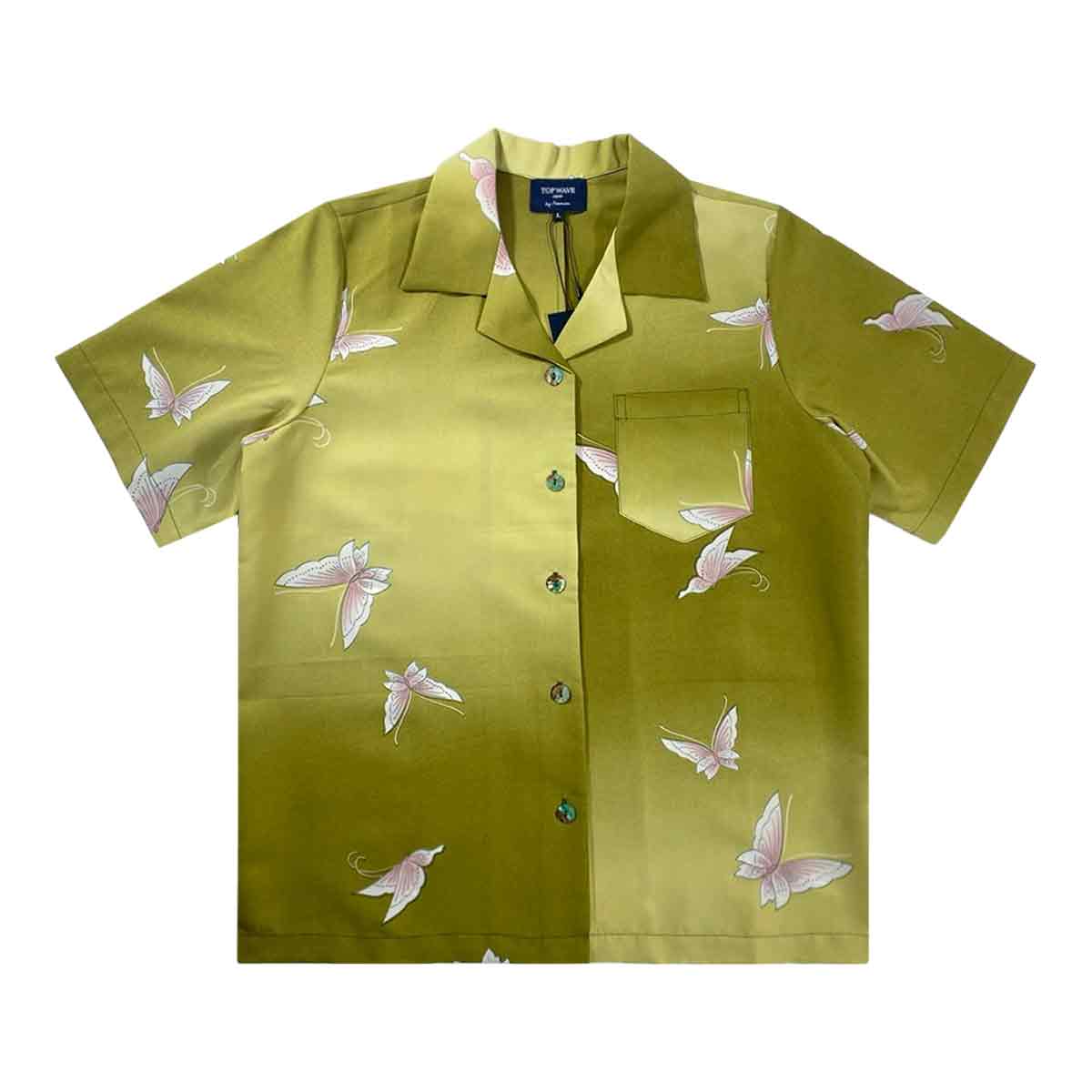 Kimono Aloha Shirt Women's L AHKHF-L71
