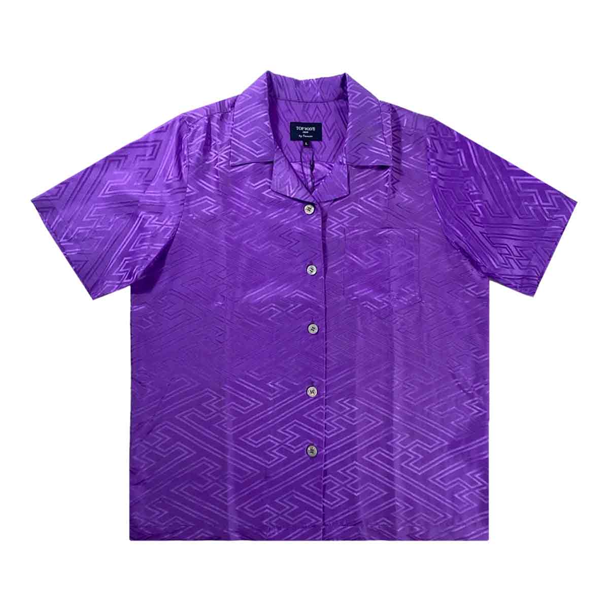 Kimono Aloha Shirt Women's L AHKHF-L94