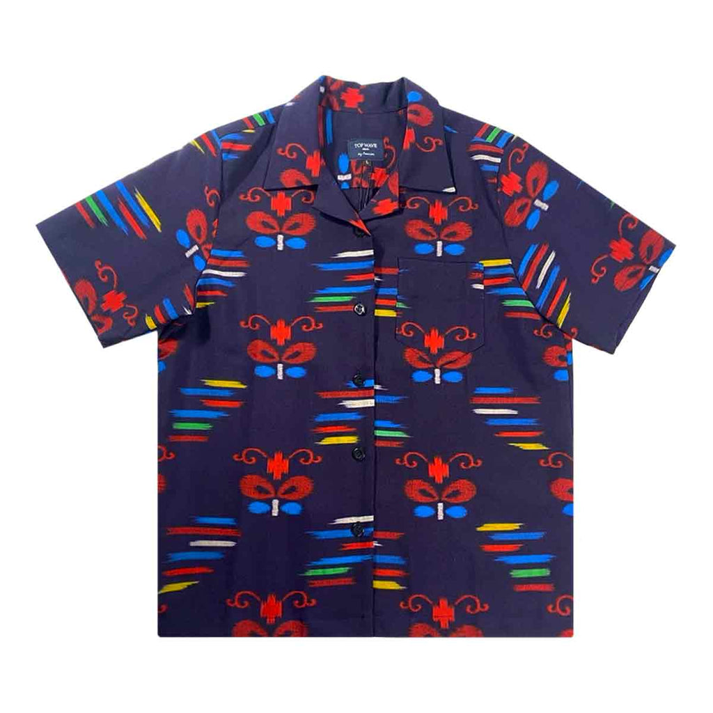 Kimono Aloha Shirt Women's L AHKHF-L98