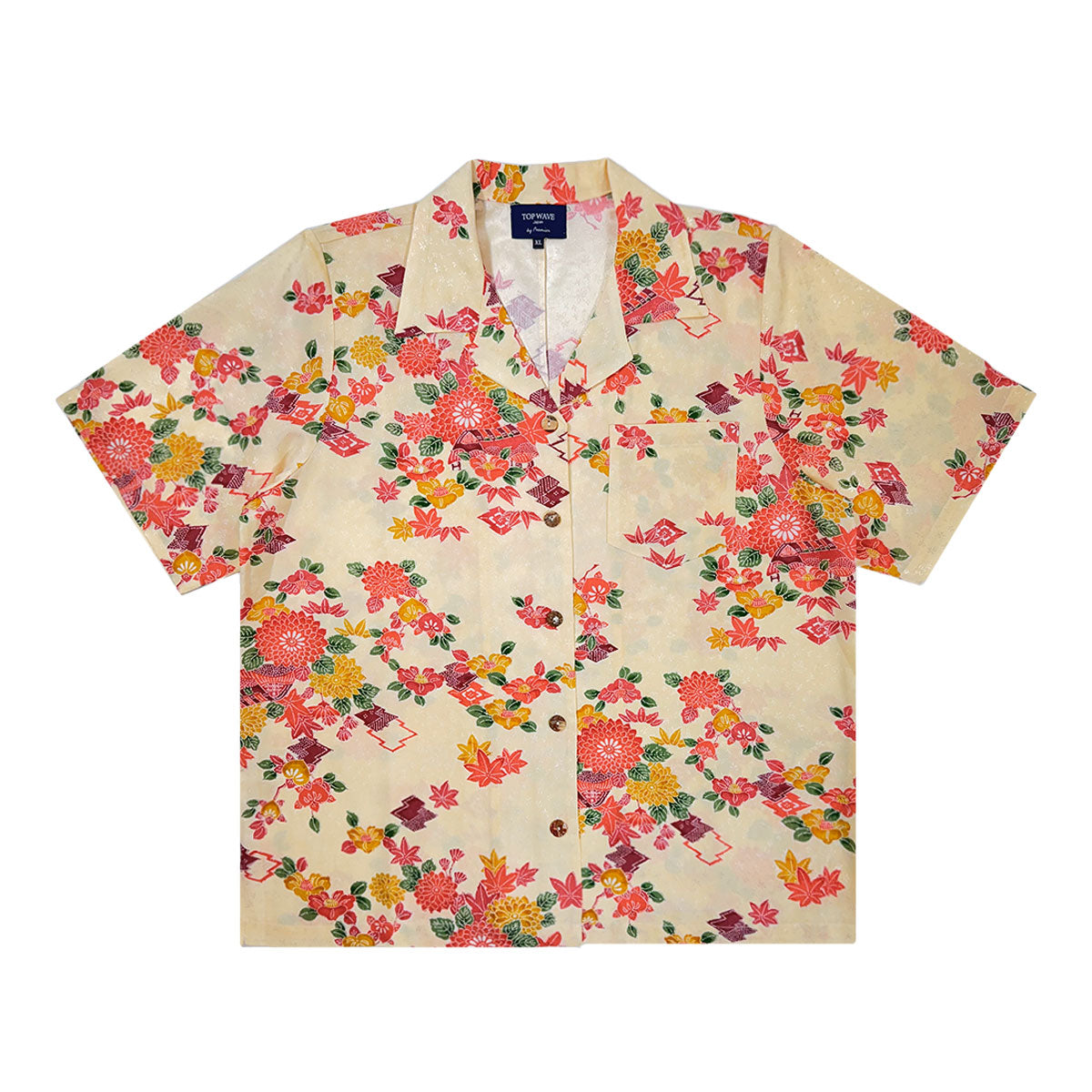 Kimono Aloha Shirt Women's XL AHKHF-XL07