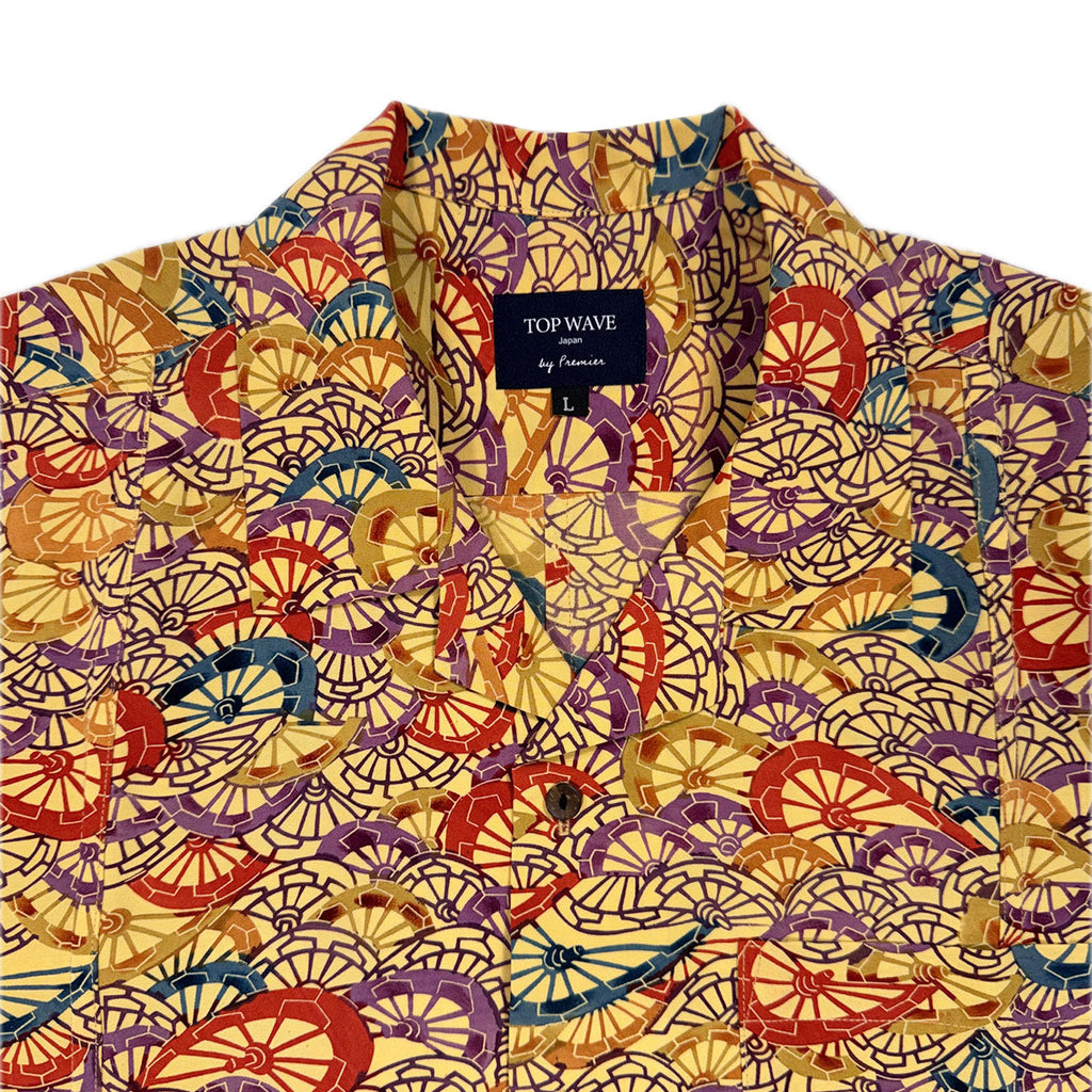 Kimono Aloha Shirt Men's L AHVN-L11