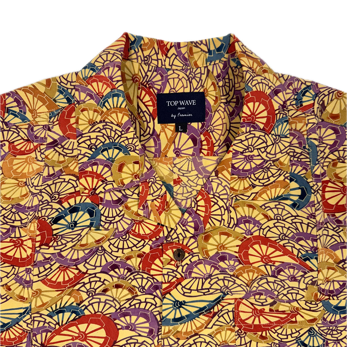 Kimono Aloha Shirt Men's L AHVN-L11
