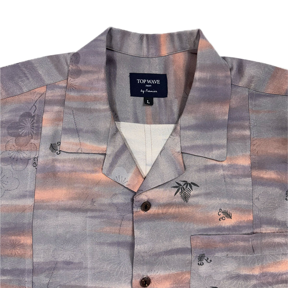 Kimono Aloha Shirt Men's L AHVN-L15