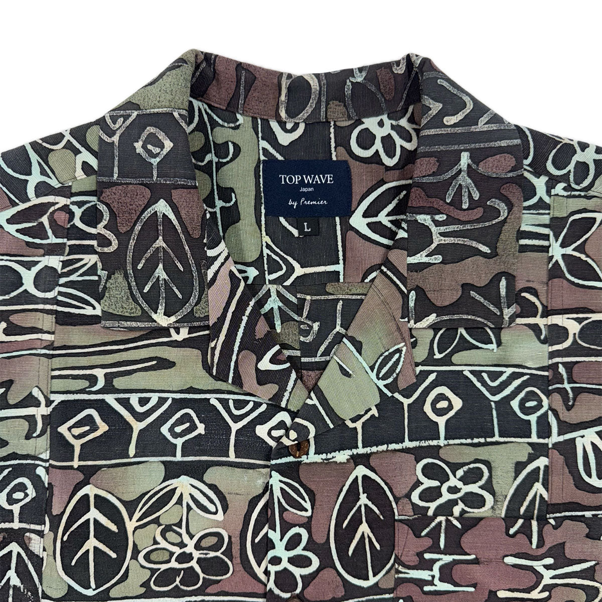 Kimono Aloha Shirt Men's L AHVN-L22