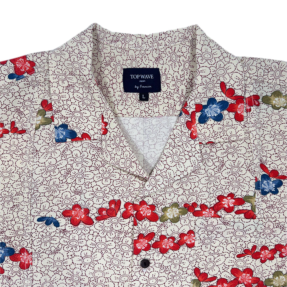 Kimono Aloha Shirt Men's L AHVN-L39