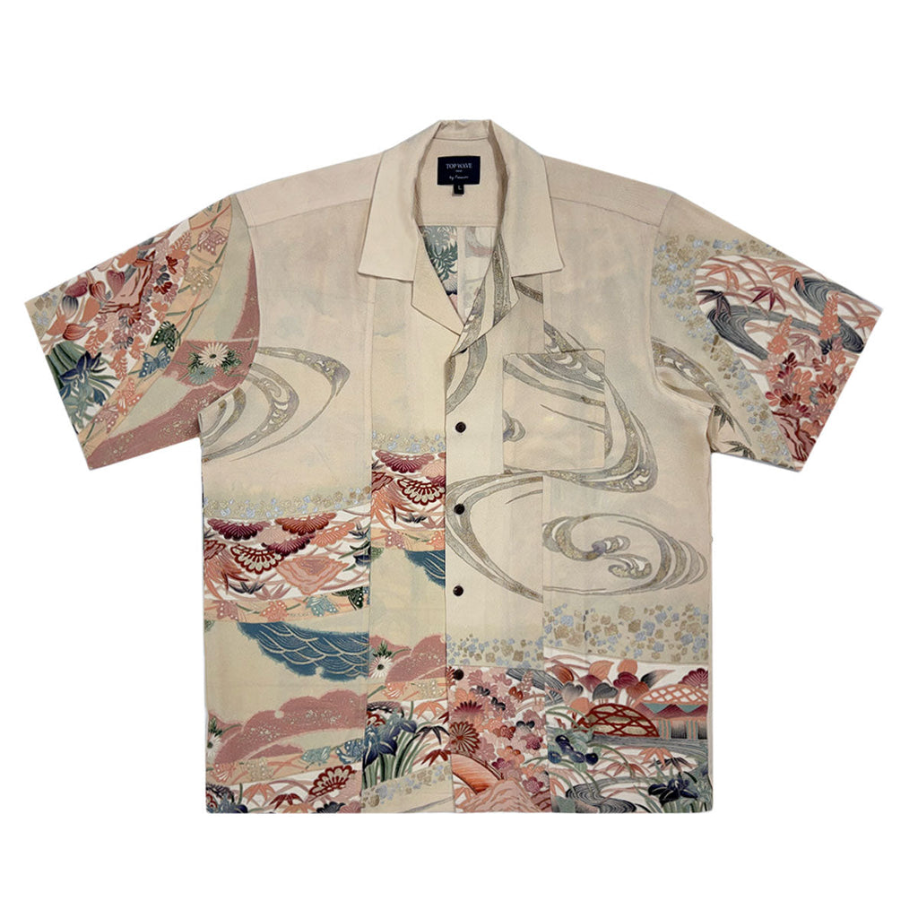 Kimono Aloha Shirt Men's L AHVN-L46