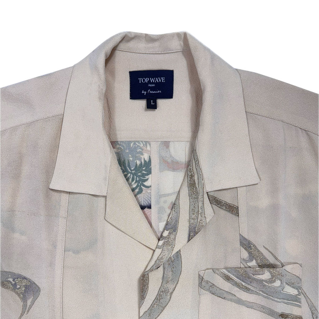 Kimono Aloha Shirt Men's L AHVN-L46