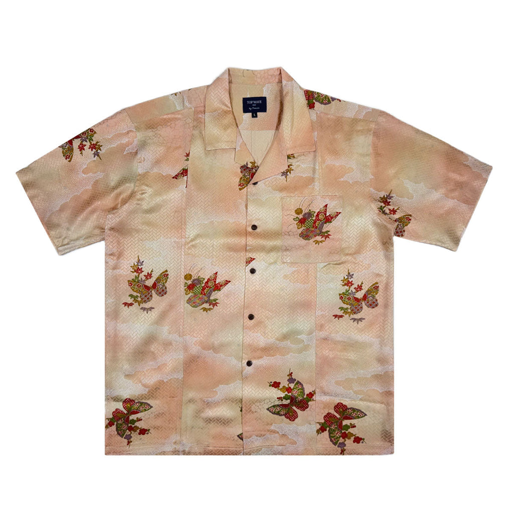 Kimono Aloha Shirt Men's L AHVN-L66