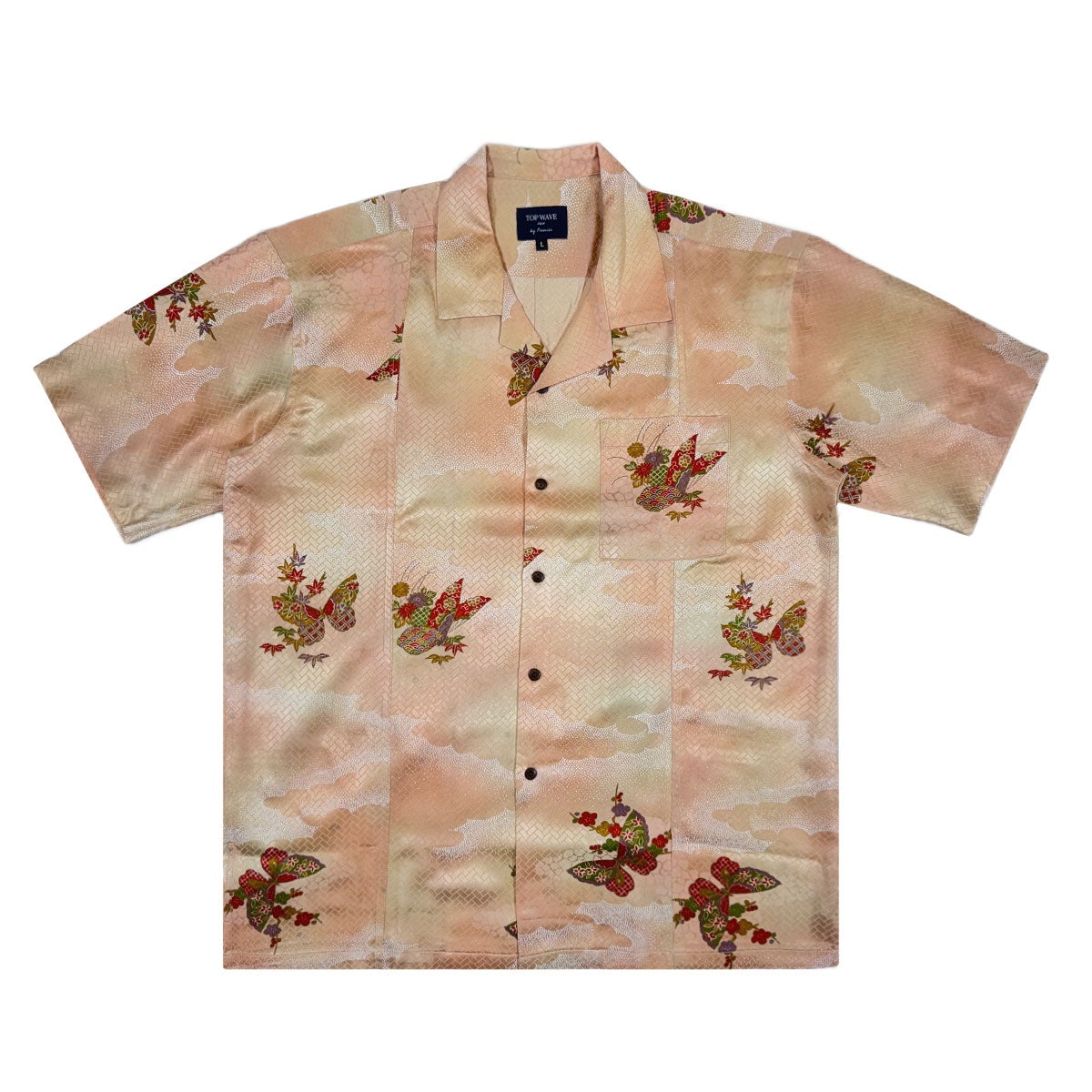 Kimono Aloha Shirt Men's L AHVN-L66