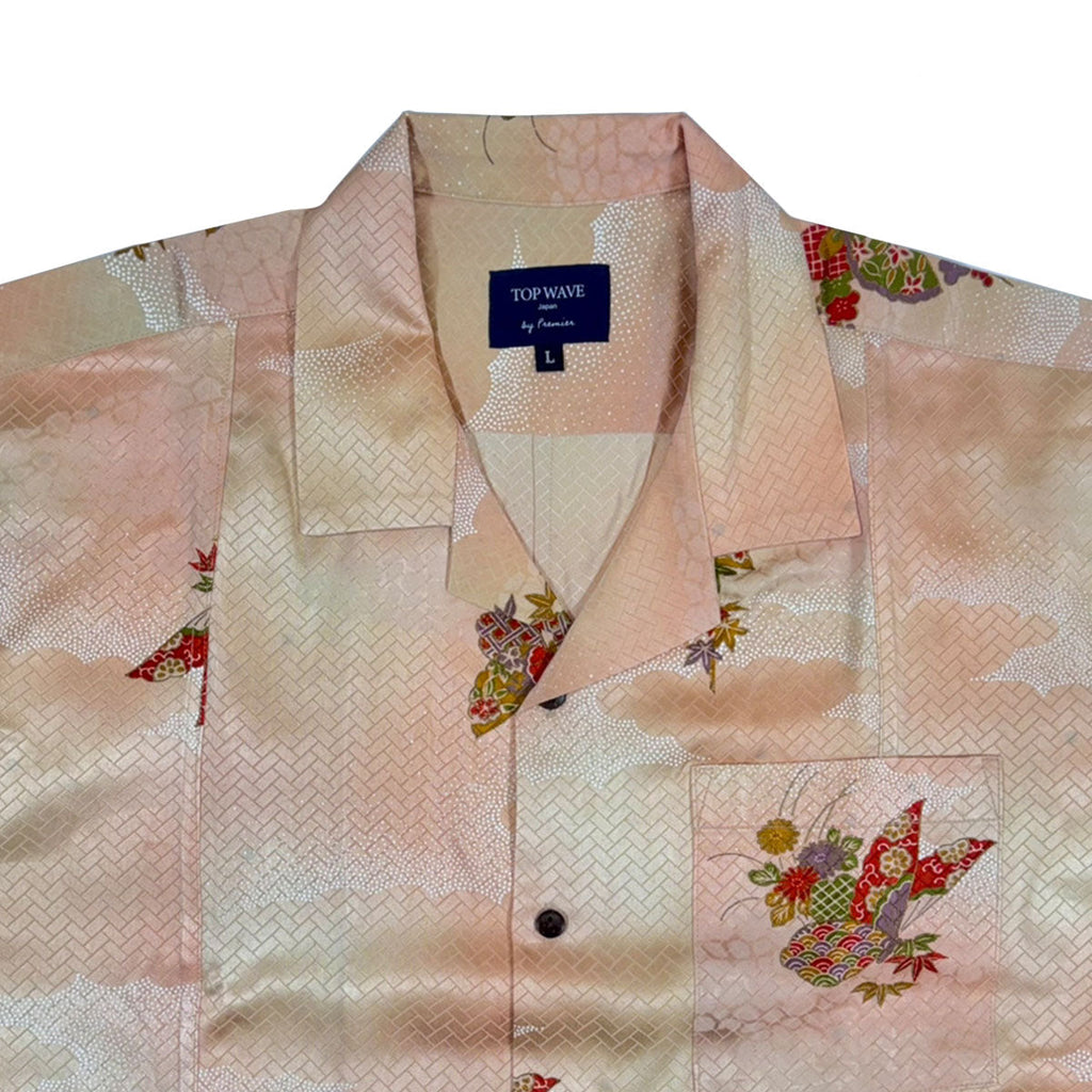 Kimono Aloha Shirt Men's L AHVN-L66