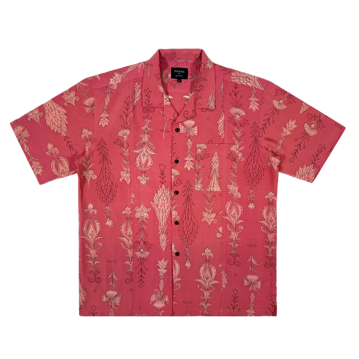 Kimono Aloha Shirt Men's L AHVN-L73