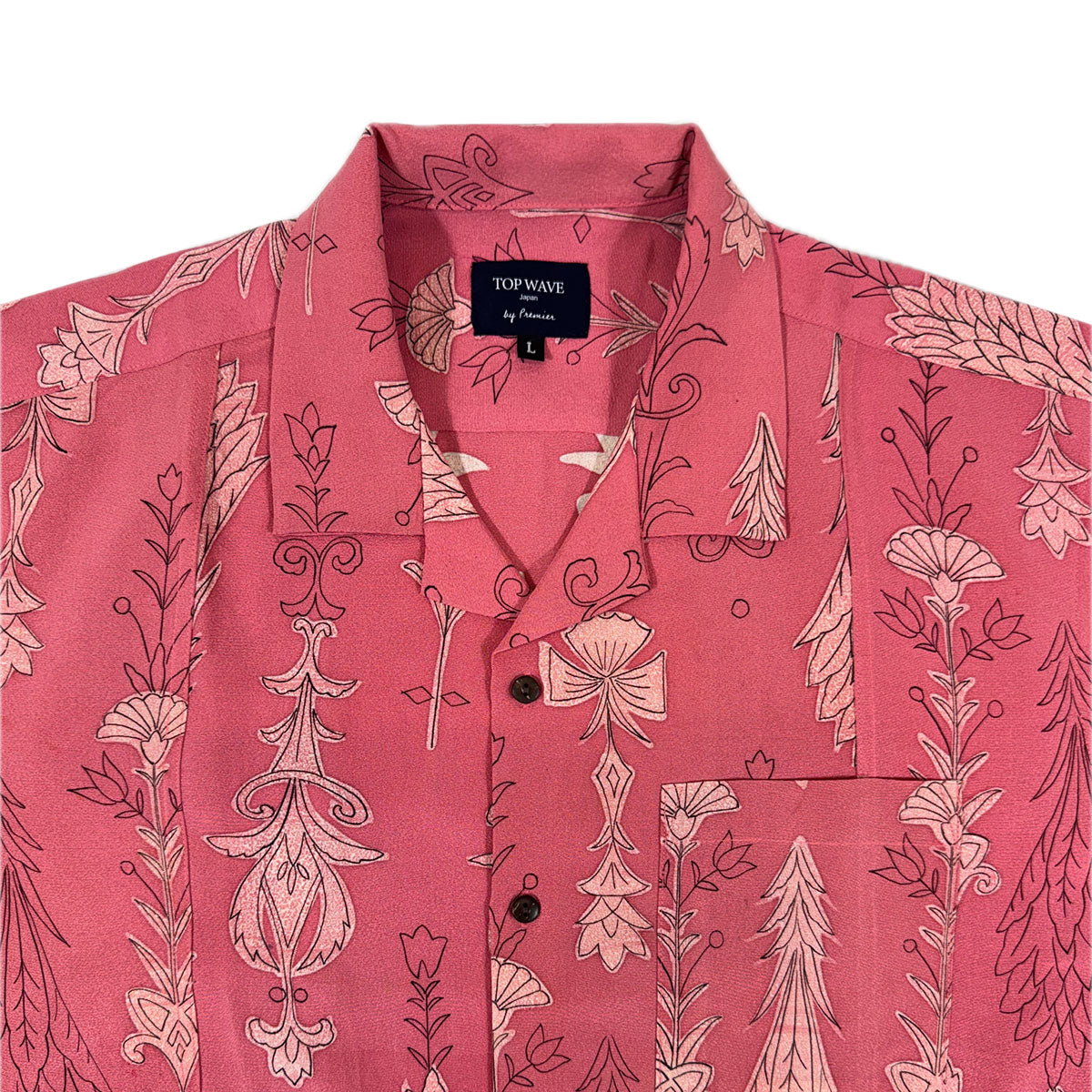 Kimono Aloha Shirt Men's L AHVN-L73