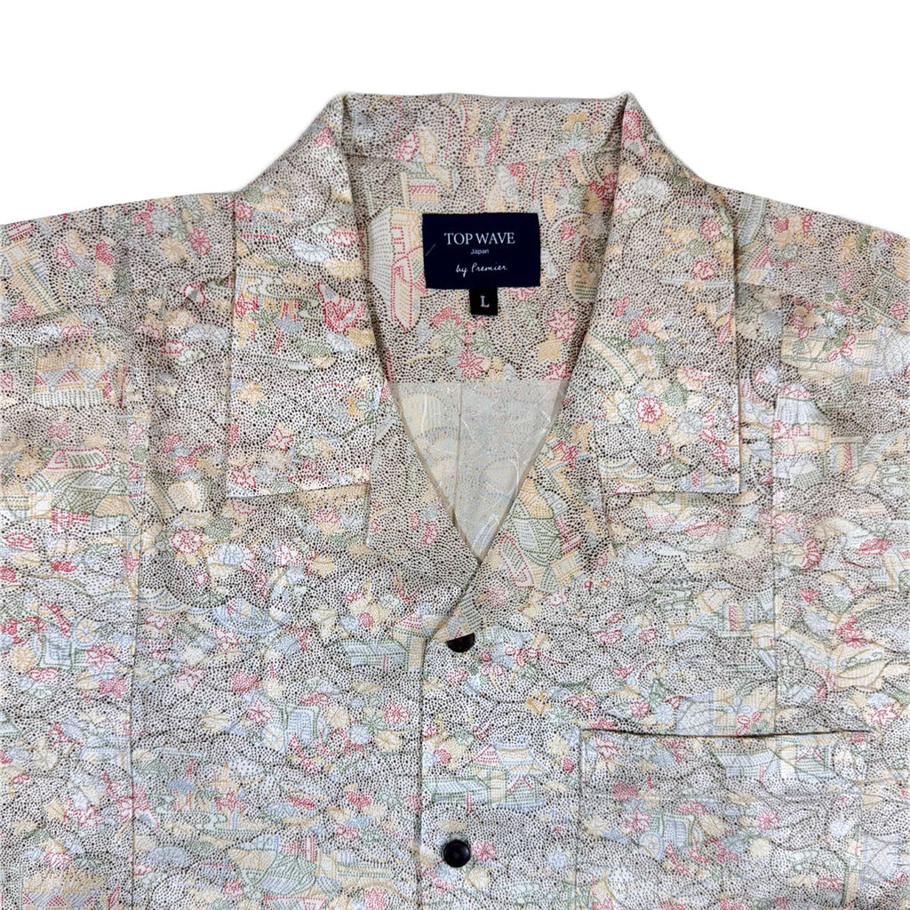 Kimono Aloha Shirt Men's L AHVN-L77