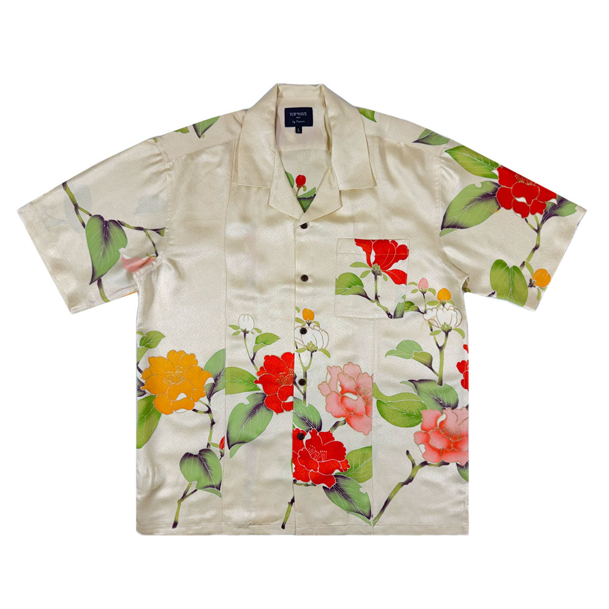 Kimono Aloha Shirt Men's L AHVN-L79