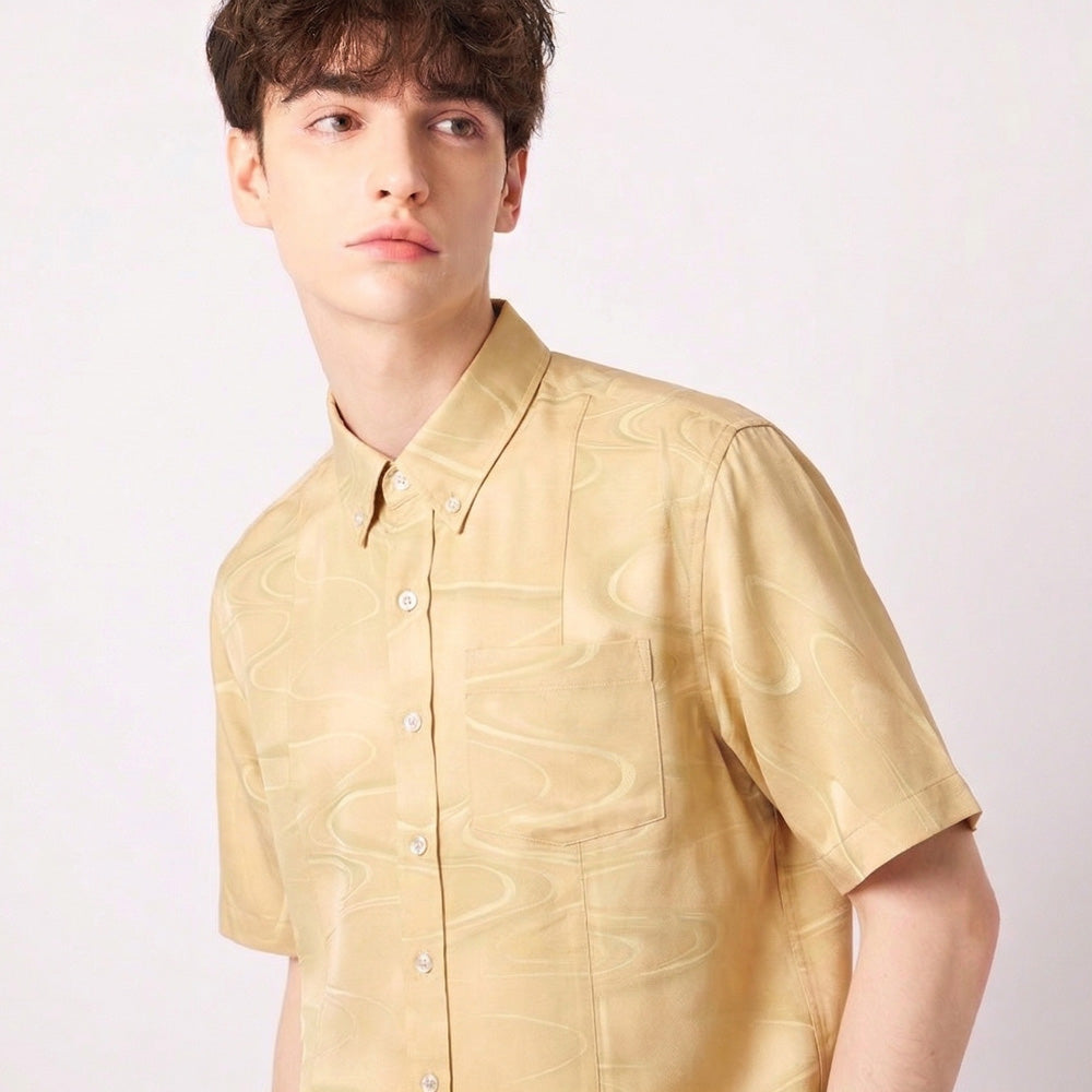 Kimono Button-Down Shirt Men's XL BDVN-XL76