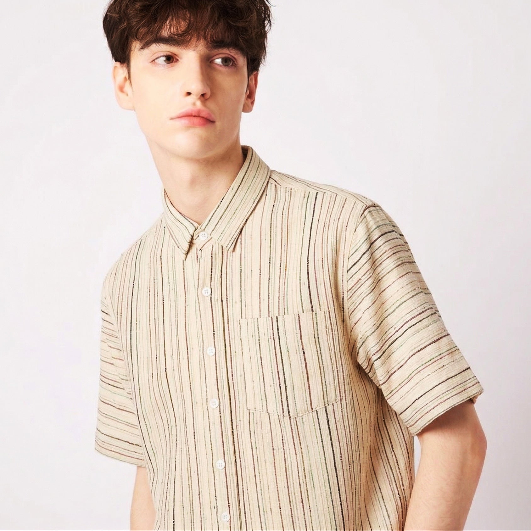 Kimono Button-Down Shirt Men's XL BDVN-XL81
