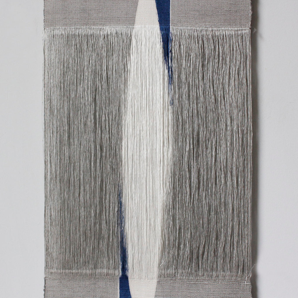 The Indigo Bond: Hand-Dyed Silk "Hogushi-ori" Tapestry -  (100% Pure Silk) from Ojiya