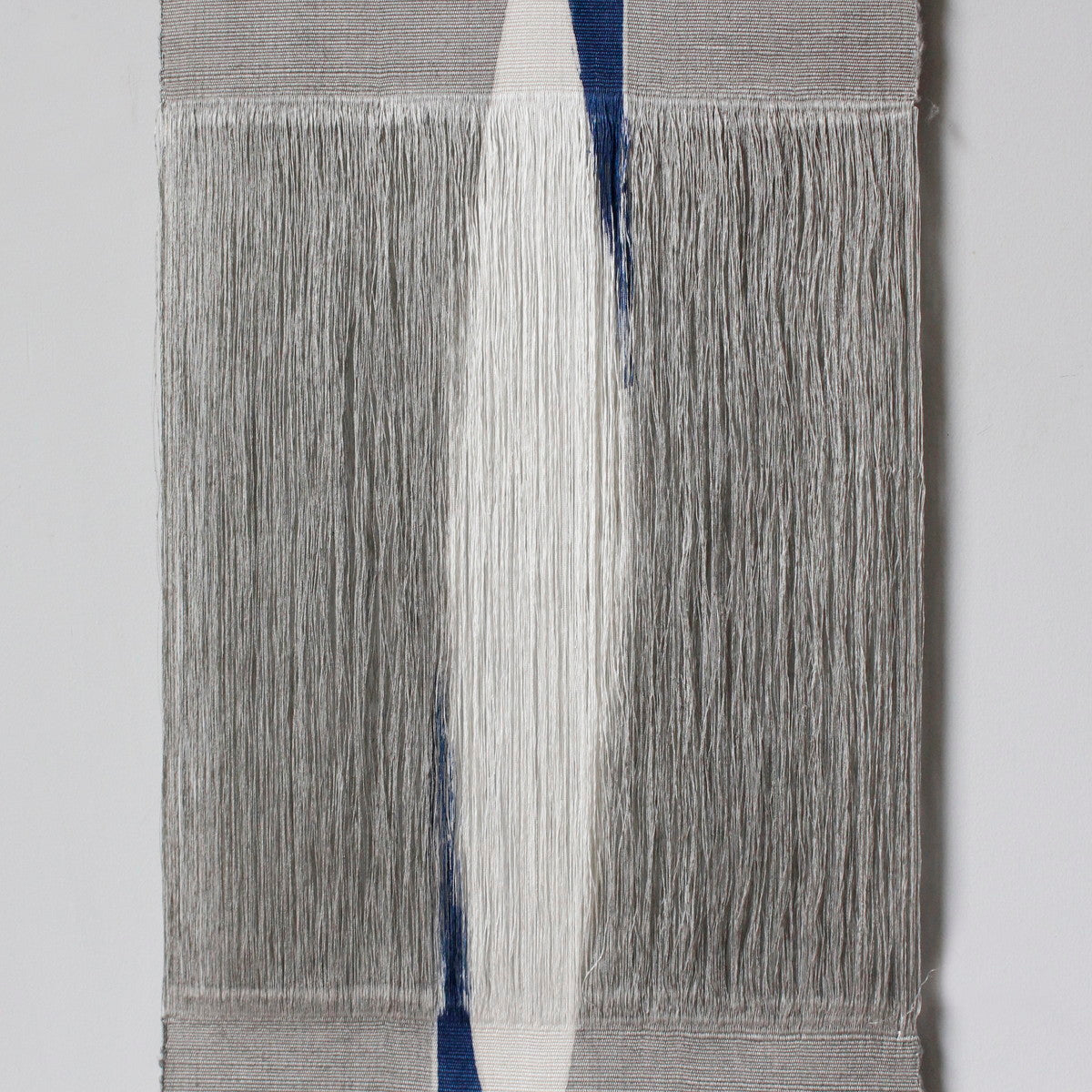 The Indigo Bond: Hand-Dyed Silk "Hogushi-ori" Tapestry -  (100% Pure Silk) from Ojiya