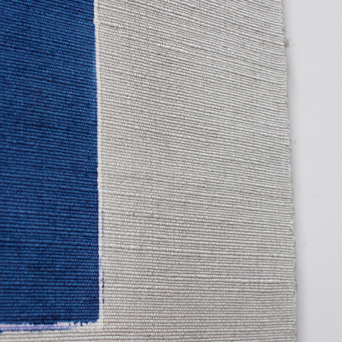 The Indigo Bond: Hand-Dyed Silk "Hogushi-ori" Tapestry -  (100% Pure Silk) from Ojiya