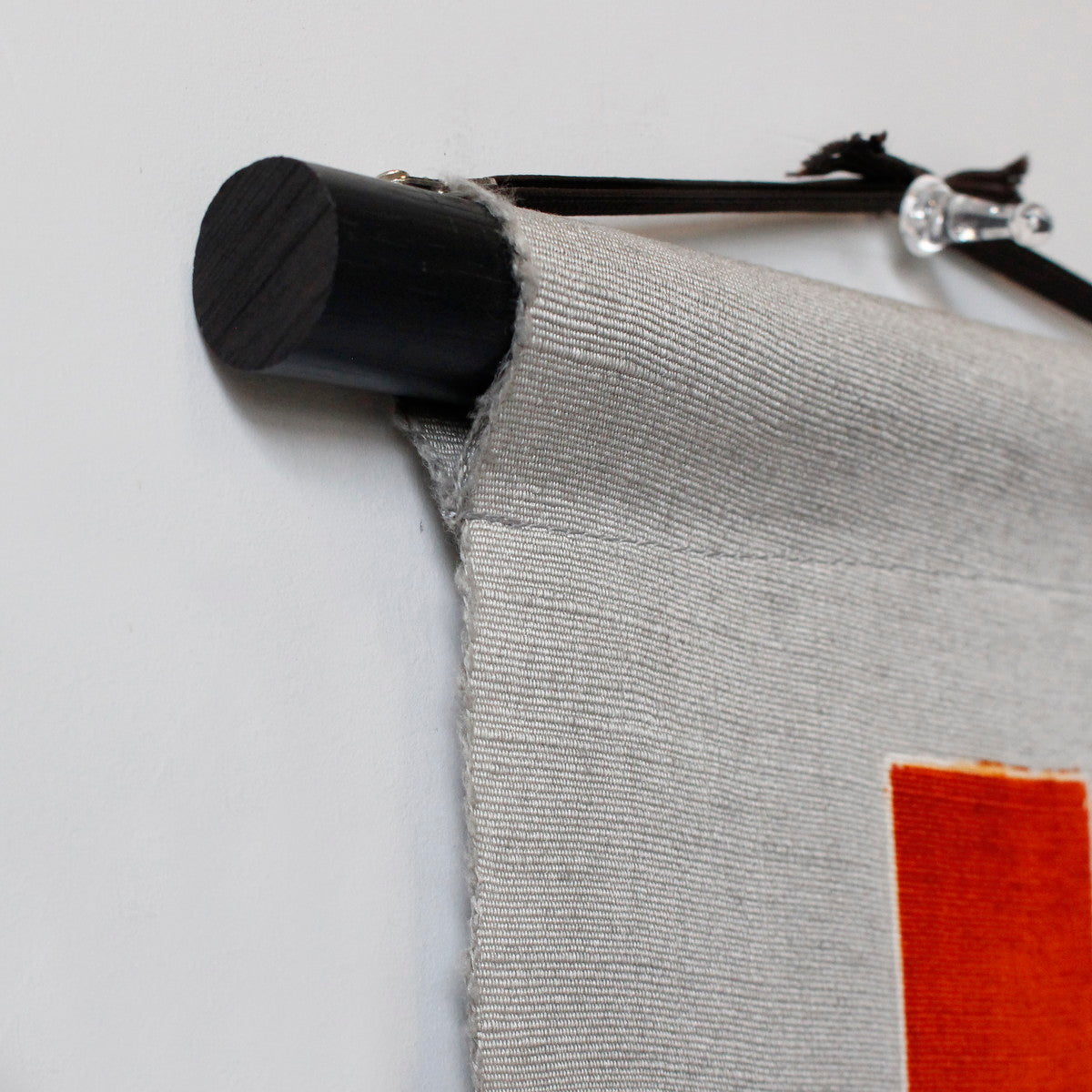 The Orange Bond: Hand-Dyed Silk "Hogushi-ori" Tapestry -  (100% Pure Silk) from Ojiya