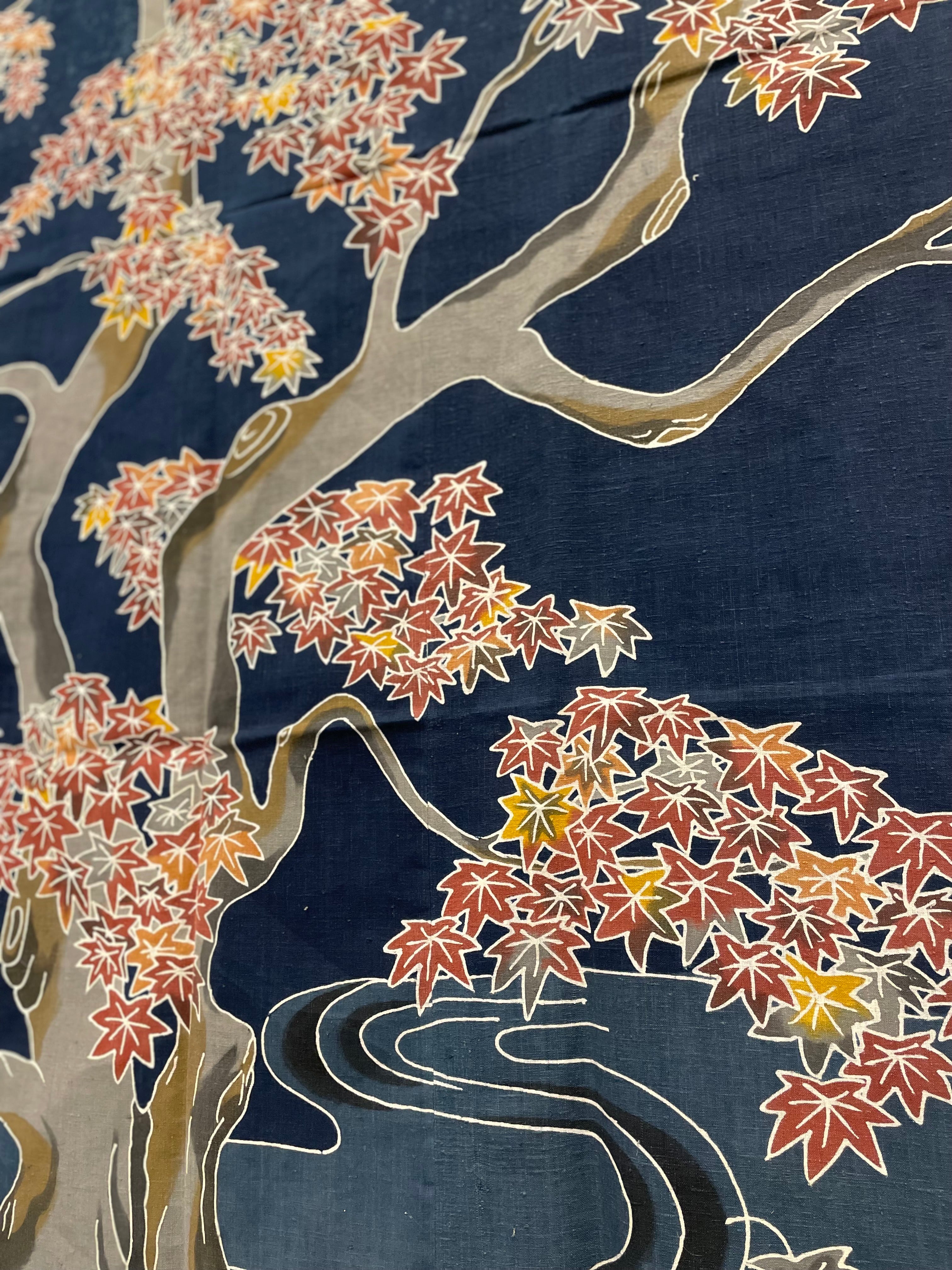 Honest Maple: Hand-Dyed Katakai Cotton Tapestry (KONNI 1751)