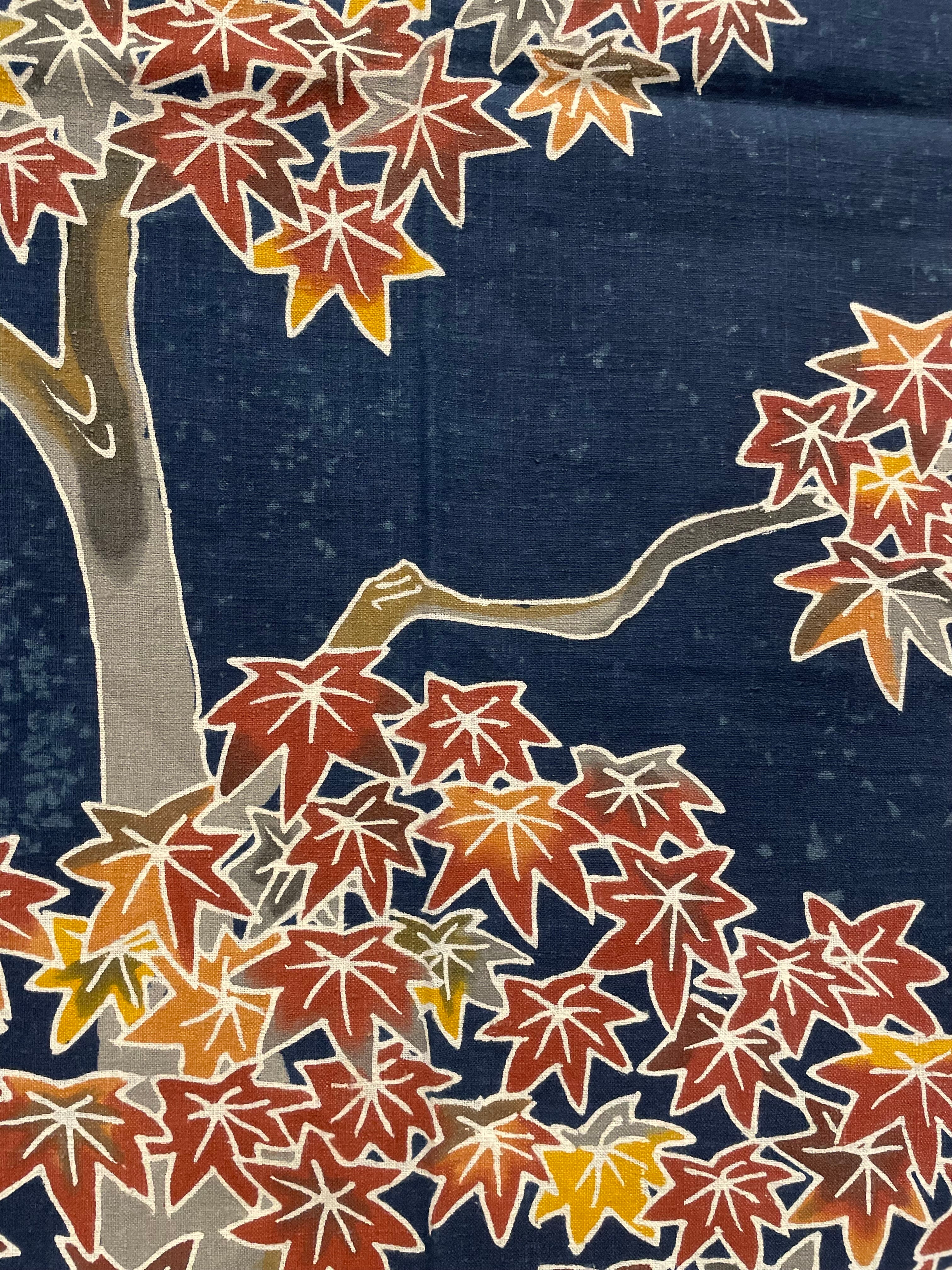 Honest Maple: Hand-Dyed Katakai Cotton Tapestry (KONNI 1751)