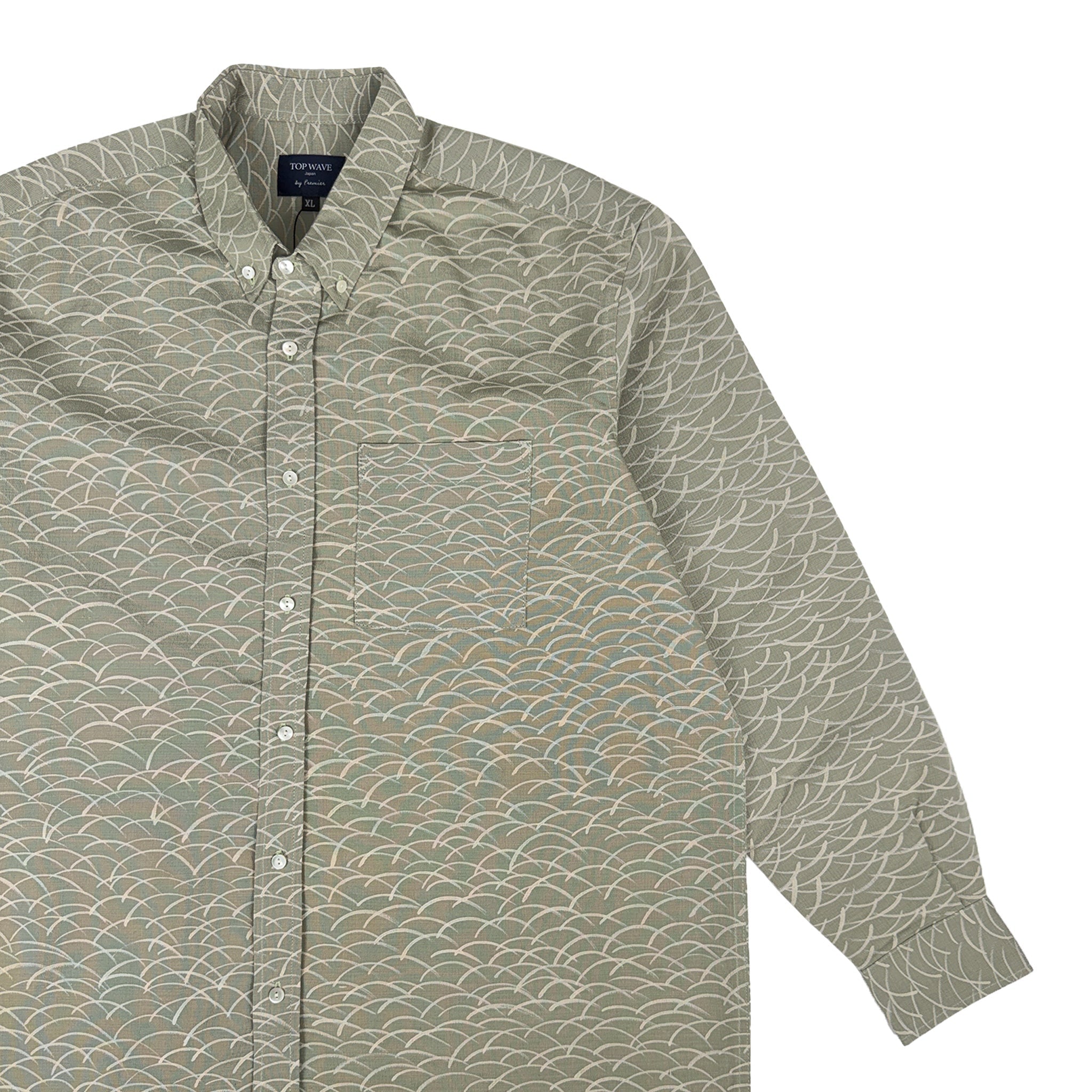 Kimono Long-Sleeve Shirt Men's XL LSVN-XL47