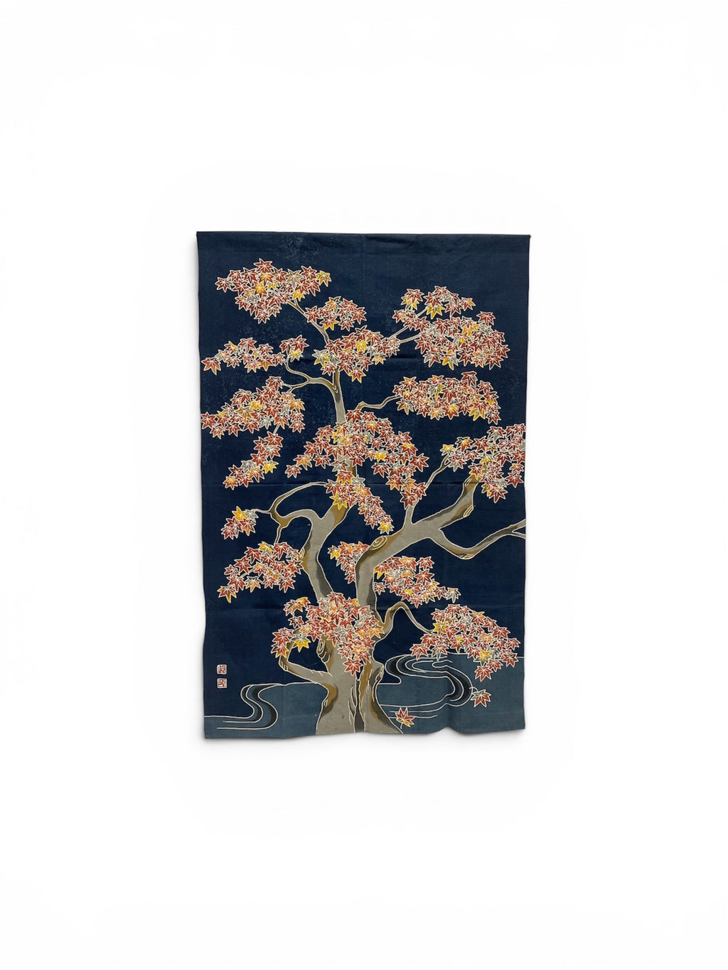 Honest Maple: Hand-Dyed Katakai Cotton Tapestry (KONNI 1751)