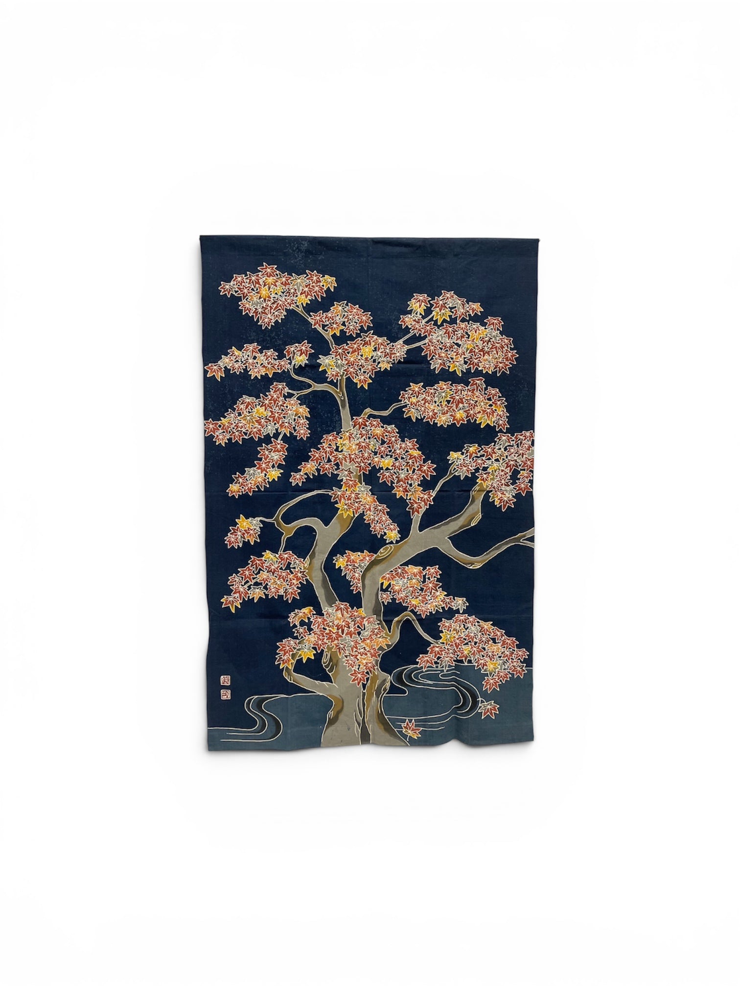 Honest Maple: Hand-Dyed Katakai Cotton Tapestry (KONNI 1751)