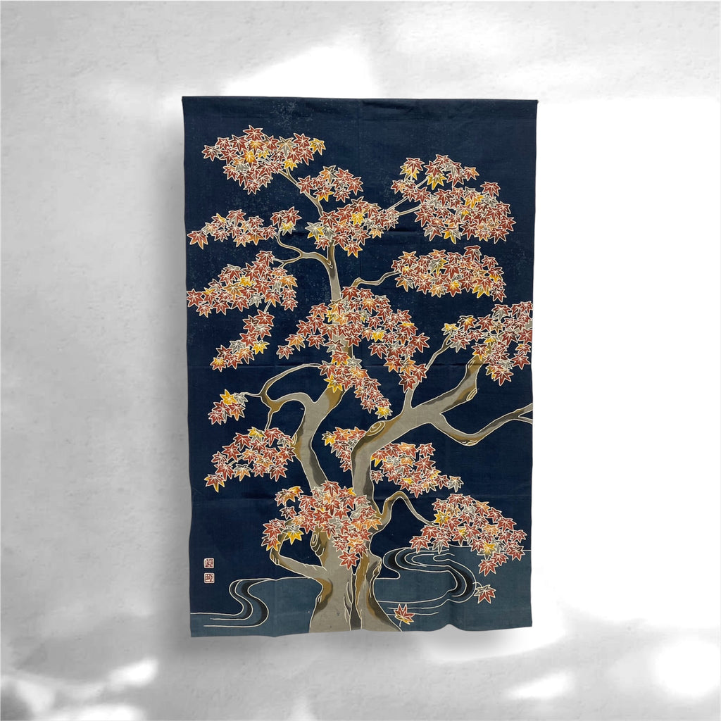Honest Maple: Hand-Dyed Katakai Cotton Tapestry (KONNI 1751)