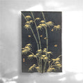 Bamboo in Snow (Take): Hand-Dyed Katakai Cotton Tapestry (KONNI 1751)